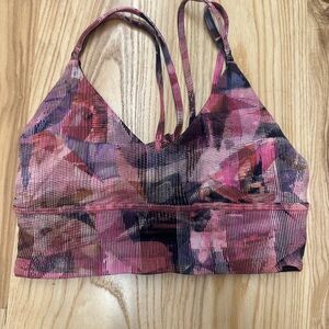 lululemon athletica Pink and Black Sports Bra